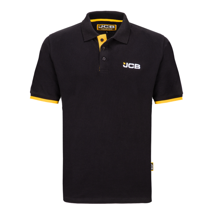 Black Cotton Polo JCB3337