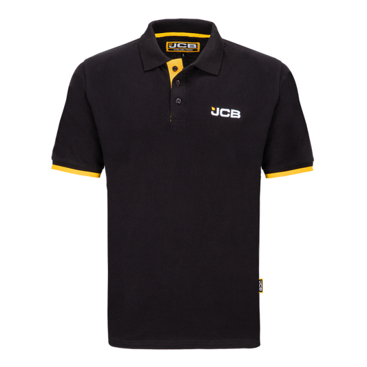 Black Cotton Polo JCB3337