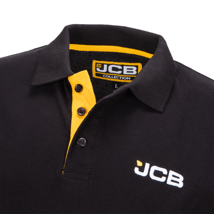 Black Cotton Polo JCB3337